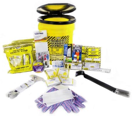 PREMIUM Emergency Honey Bucket Kits – 2 Person Kit | American Family Safety