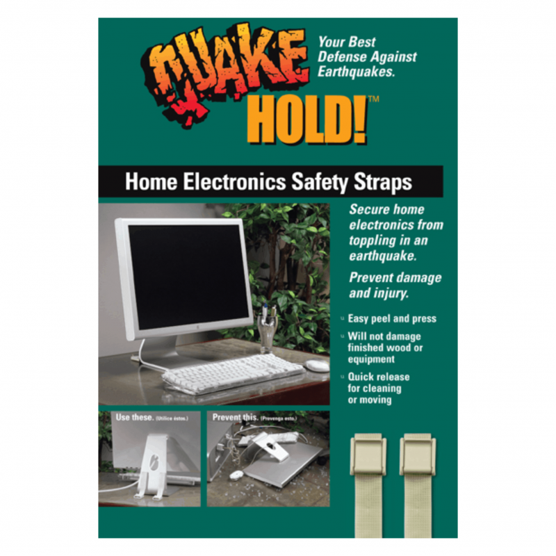 QuakeHOLD! Home Electronic Safety Straps