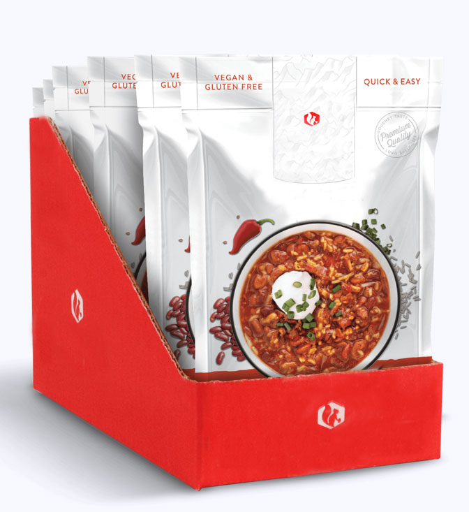 6CT Case Simple Kitchen Hearty Veggie Chili Soup