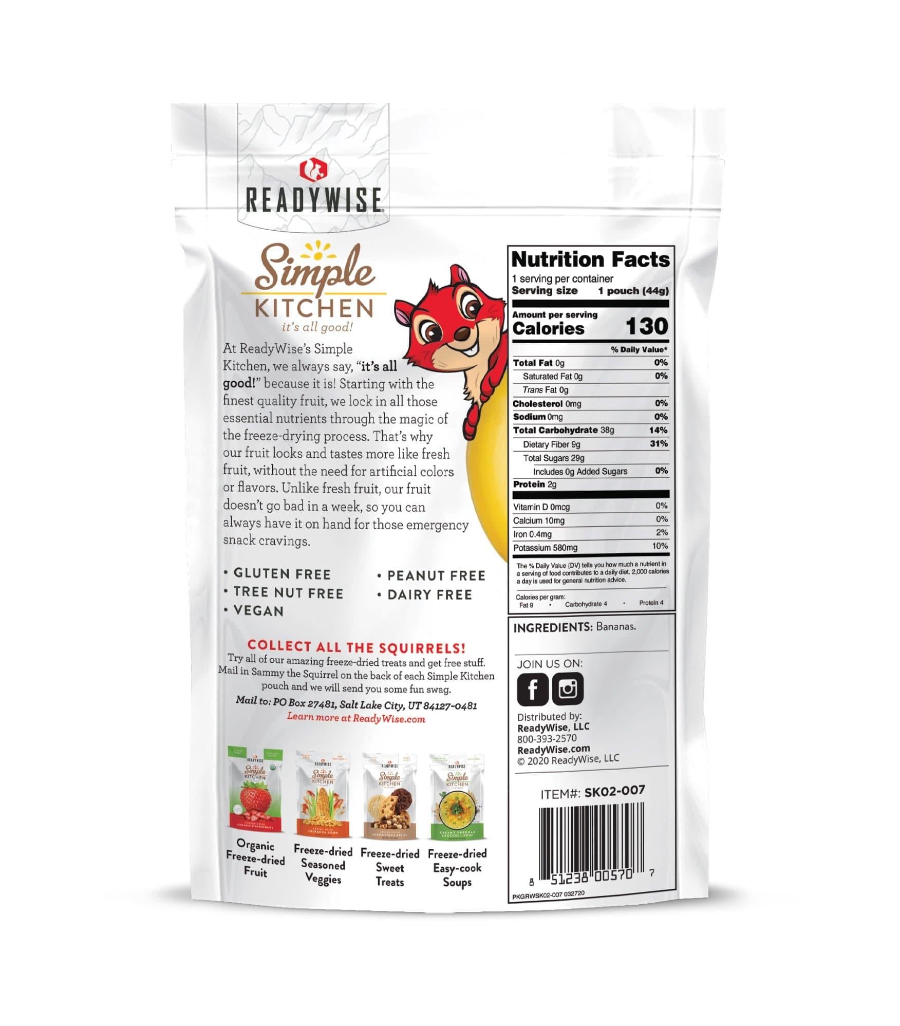 freeze dried bananas 6 pack readywise 2 2000x