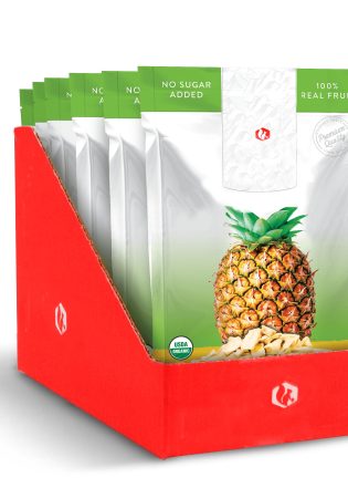 organic freeze dried pineapples 6 pack