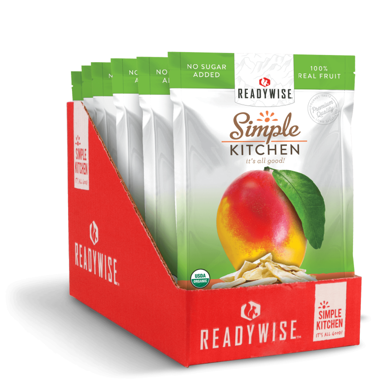 simple kitchen organic freeze dried mangoes 6 pack readywise 3 2000x