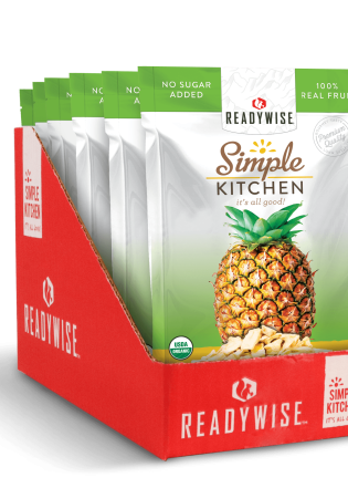 simple kitchen organic freeze dried pineapples 6 pack readywise 3 2000x