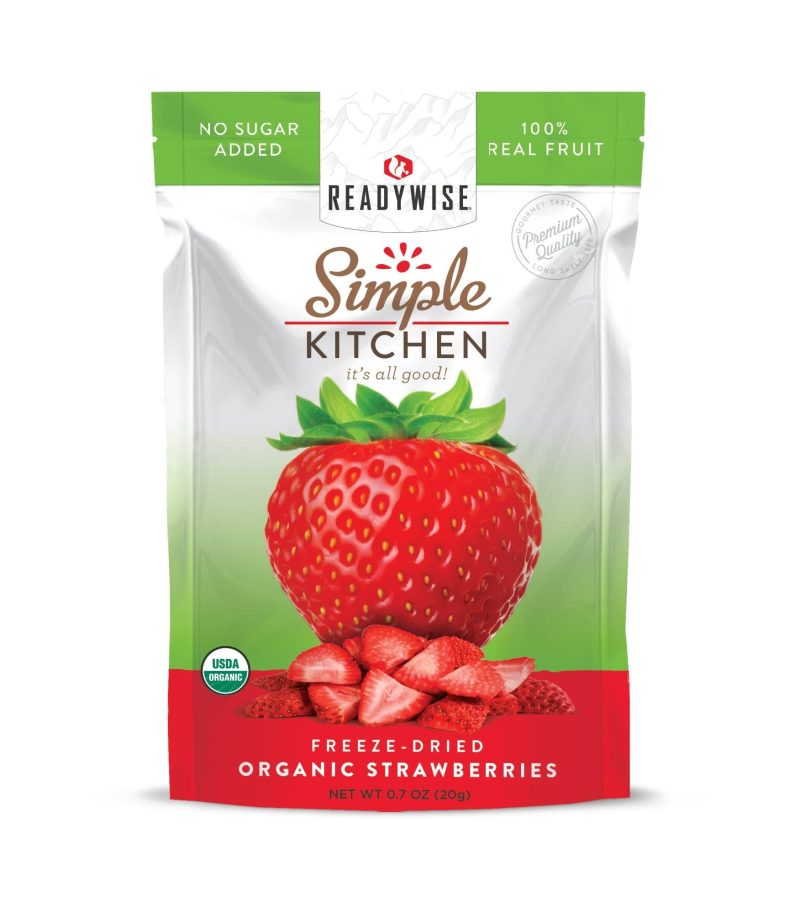 simple kitchen organic freeze dried strawberries 6 pack readywise 1 2000x