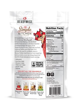 simple kitchen organic freeze dried strawberries 6 pack readywise 2 2000x