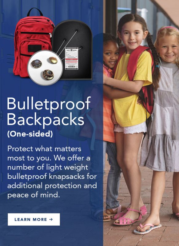 mobile rotating banner bulletproof backpack one sided