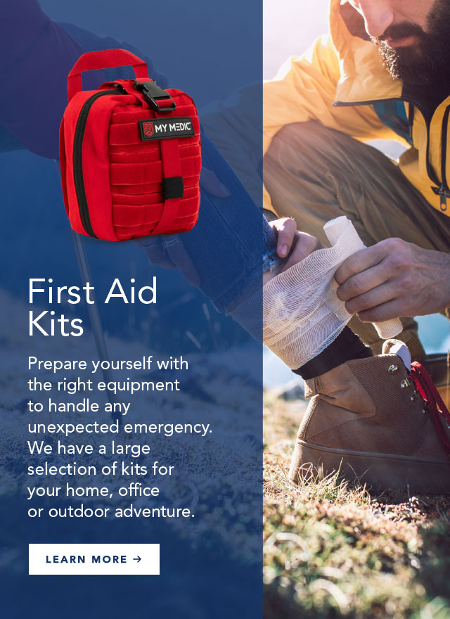 mobile rotating banner first aid kits